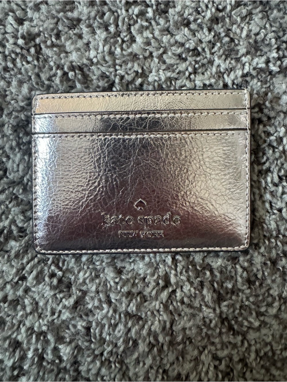 kate spade Metallic Pink Card Case
